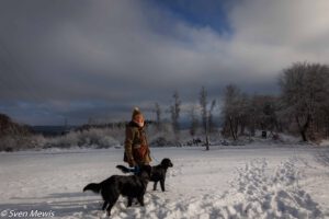 11.01.2026 Conny und Hunde im Schnee, Schmidt